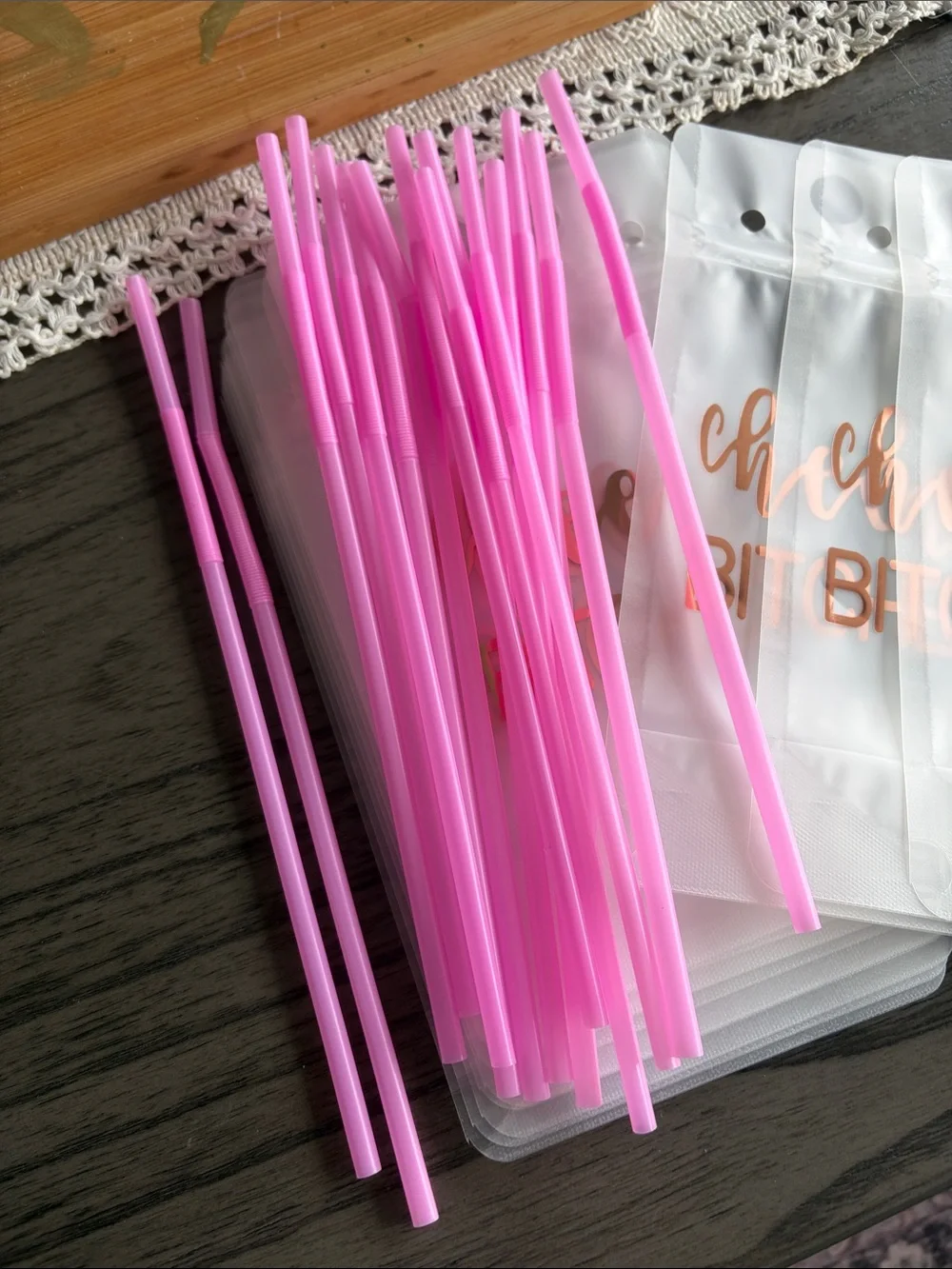 Future Mrs. Rose Gold “Juice Box” Bags - Bridal Party Favor Pouches NWOT